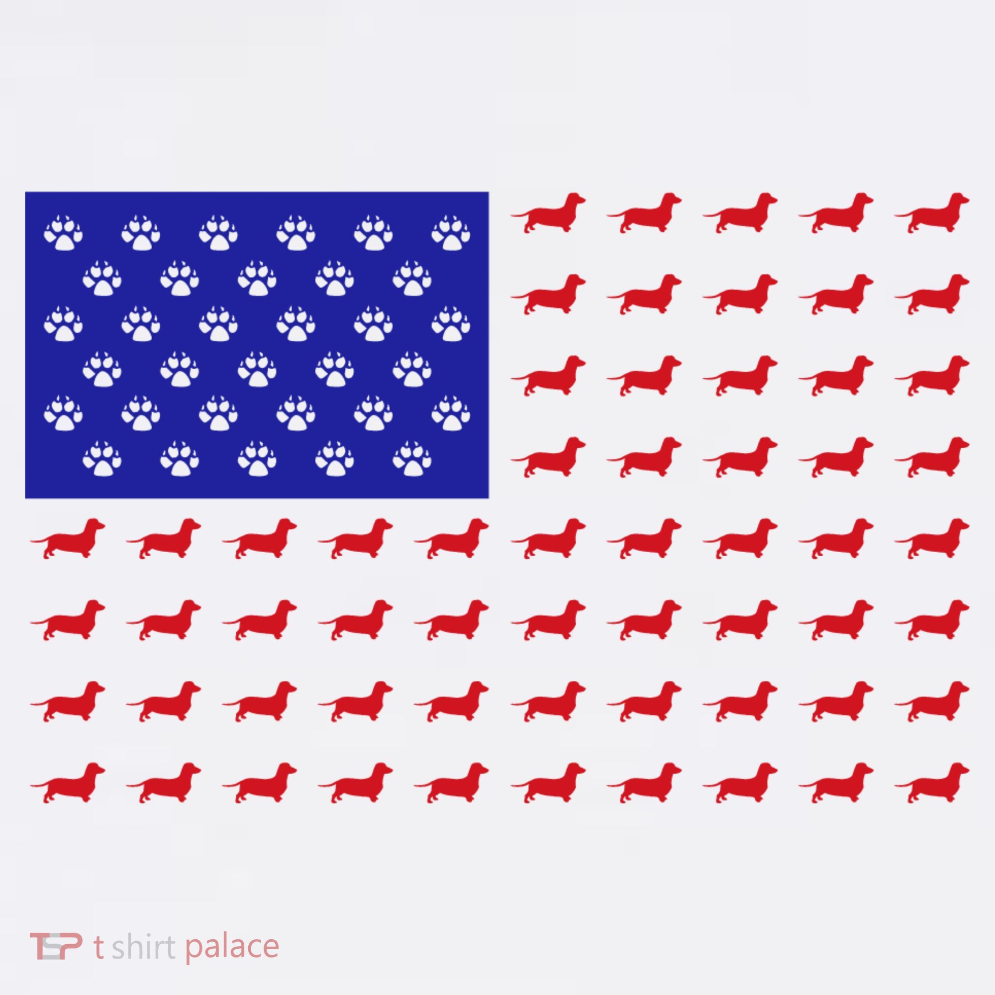 American Flag Dachshund Dog Long Sleeve Shirt