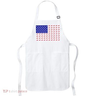 American Flag Dachshund Dog Apron
