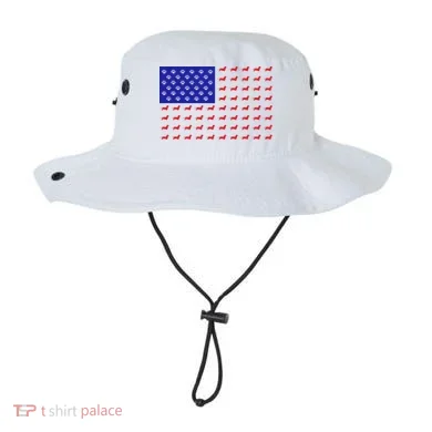 American Flag Dachshund Dog Bucket Hat