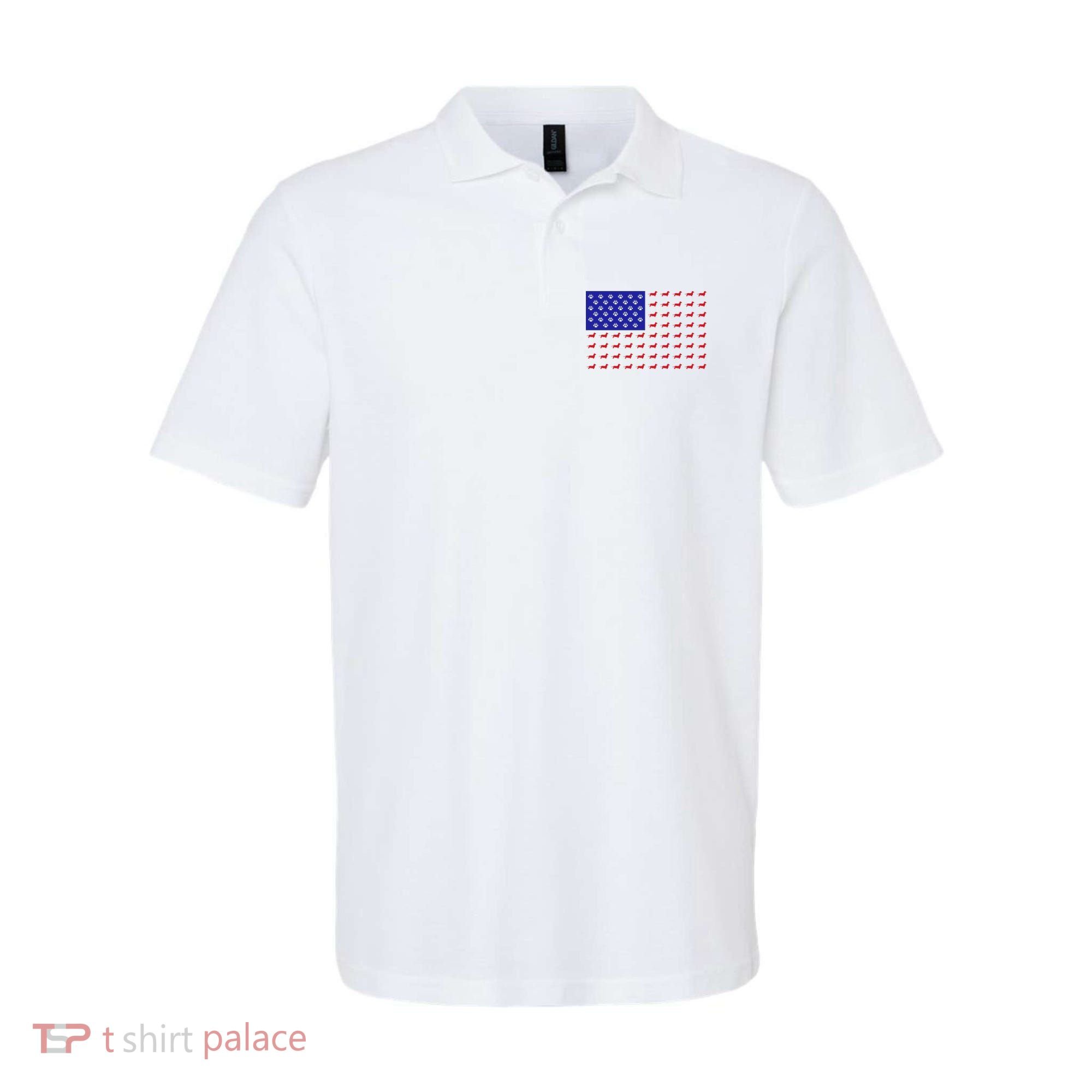 American Flag Dachshund Dog Polo