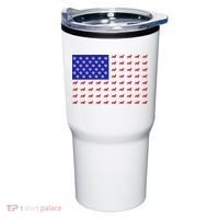 American Flag Dachshund Dog Tumbler thumb 0