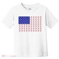 American Flag Dachshund Dog Toddler T-Shirt thumb 0