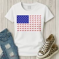 American Flag Dachshund Dog Women's T-Shirt thumb 3