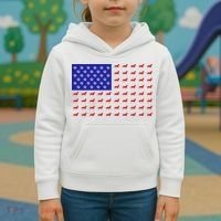 American Flag Dachshund Dog Kids Hoodie thumb 3