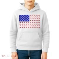 American Flag Dachshund Dog Kids Hoodie thumb 4