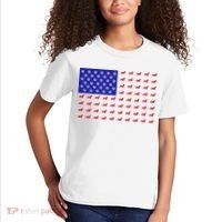American Flag Dachshund Dog Kids T-Shirt thumb 2