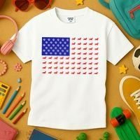 American Flag Dachshund Dog Kids T-Shirt thumb 3
