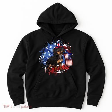 American Flag Dachshund Dog Cool Hoodie