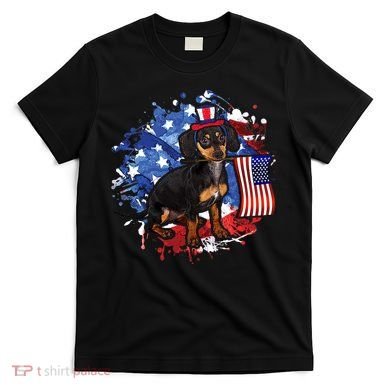 American Flag Dachshund Dog Cool T-Shirt
