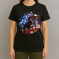 American Flag Dachshund Dog Cool T-Shirt thumb 4