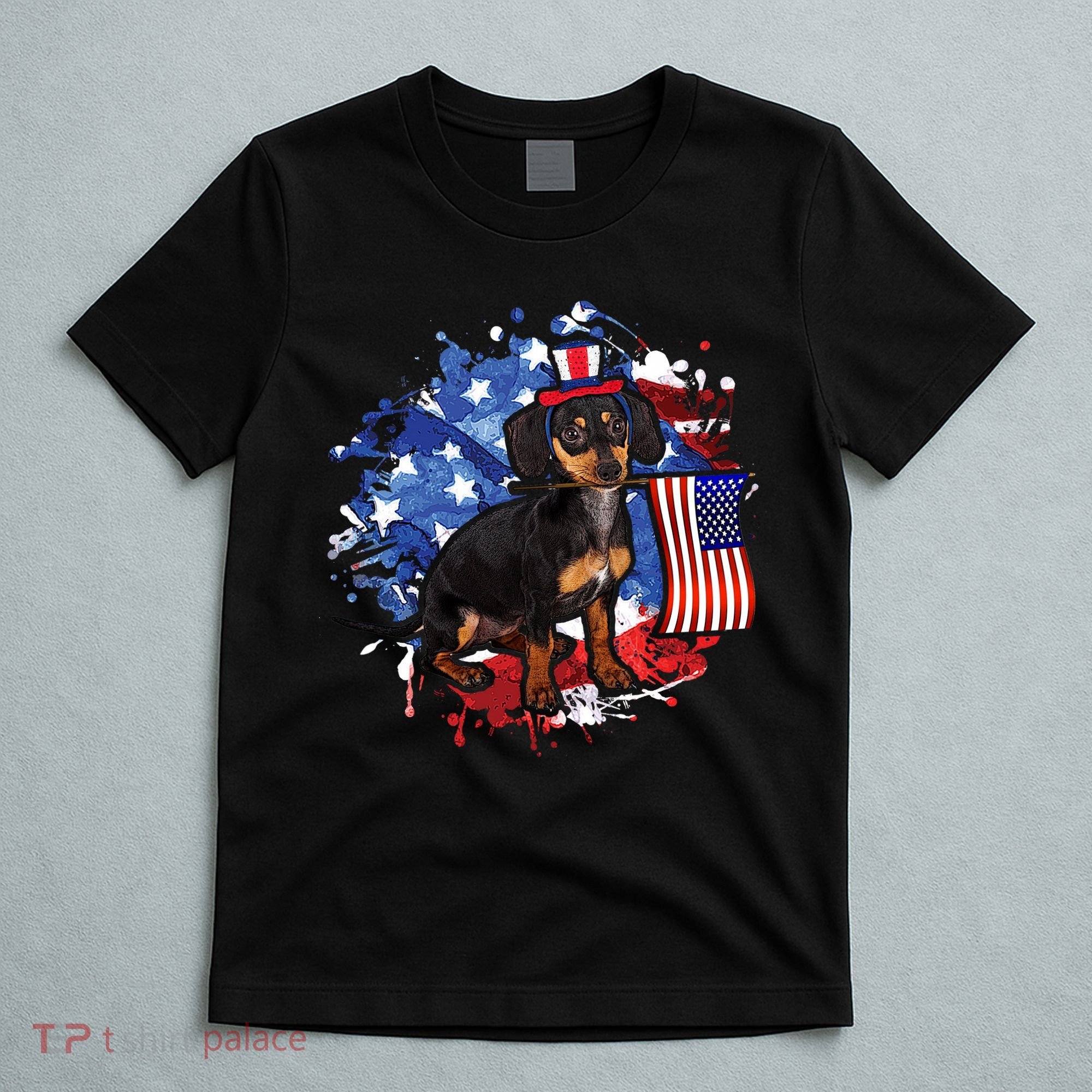 American Flag Dachshund Dog Cool T-Shirt