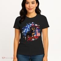 American Flag Dachshund Dog Cool Women's T-Shirt thumb 4