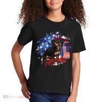 American Flag Dachshund Dog Cool Kids T-Shirt thumb 2
