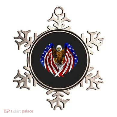 American Flag Eagle Ornament