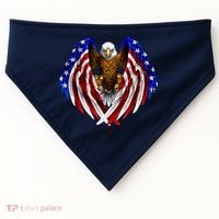 American Flag Eagle USA-Made Doggie Bandana thumb 0