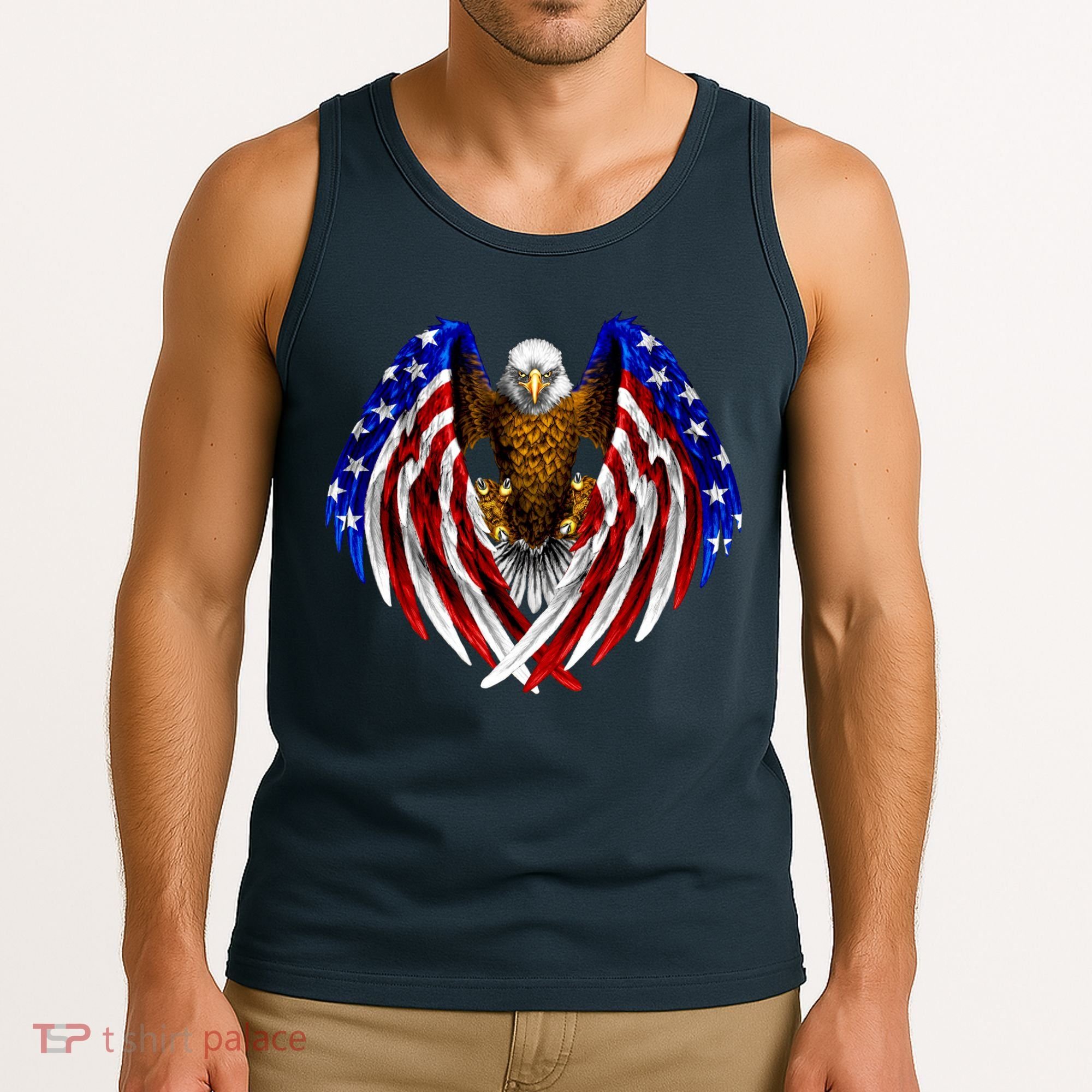 American Flag Eagle Tank Top