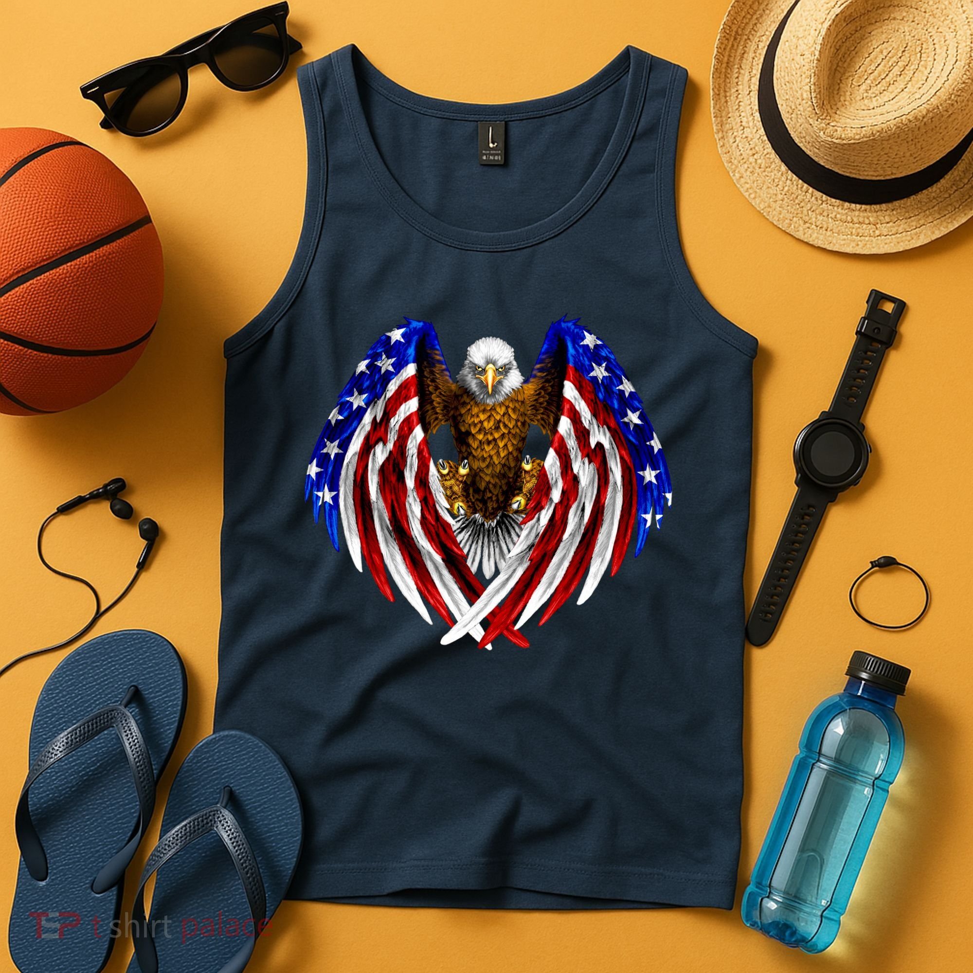 American Flag Eagle Tank Top