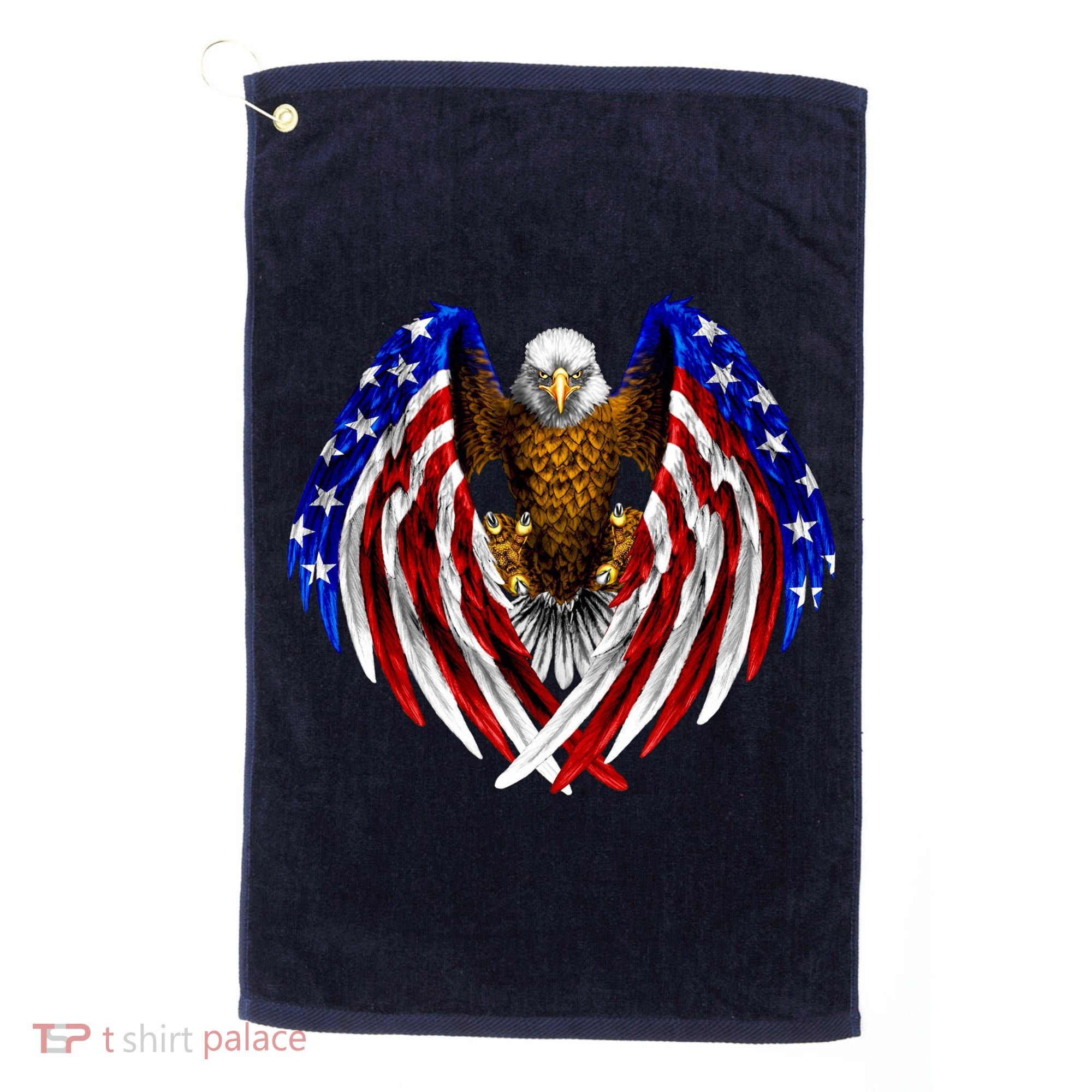 American Flag Eagle Golf Towel