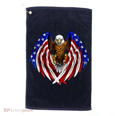 American Flag Eagle Golf Towel