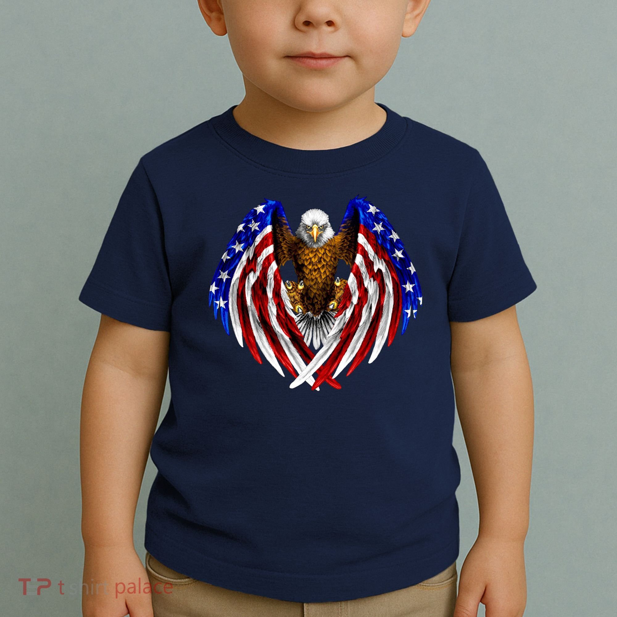 American Flag Eagle Toddler T-Shirt