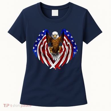 American Flag Eagle Women's T-Shirt