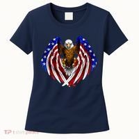 American Flag Eagle Women's T-Shirt thumb 0
