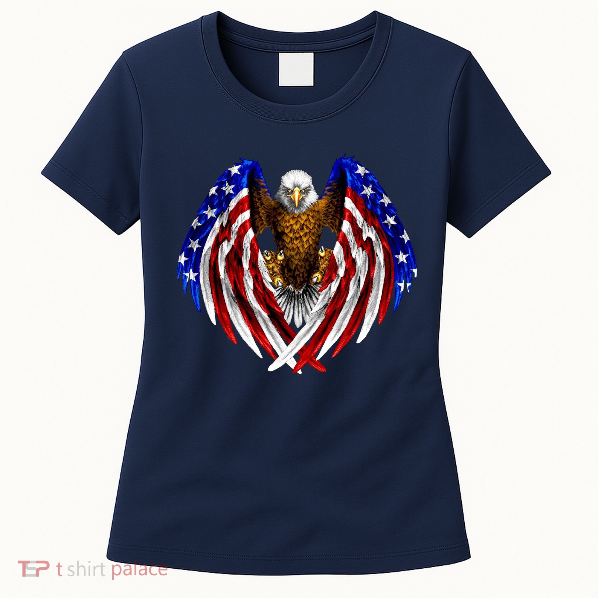 American Flag Eagle Women's T-Shirt