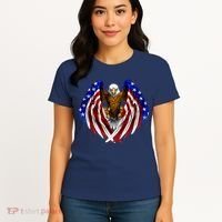 American Flag Eagle Women's T-Shirt thumb 4