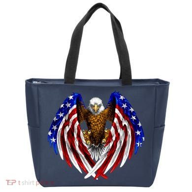 American Flag Eagle Tote Bag