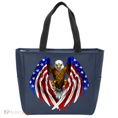 American Flag Eagle Tote Bag