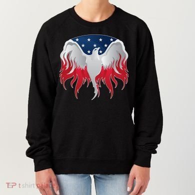 American Flag Eagle USA Illustration Women's Sweatshirt