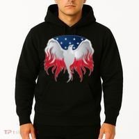 American Flag Eagle USA Illustration Hoodie thumb 2
