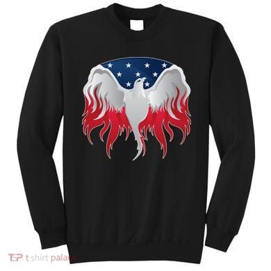 American Flag Eagle USA Illustration Sweatshirt