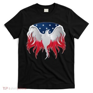 American Flag Eagle USA Illustration T-Shirt