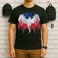 American Flag Eagle USA Illustration T-Shirt thumb 6