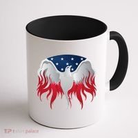 American Flag Eagle USA Illustration Coffee Mug thumb 1