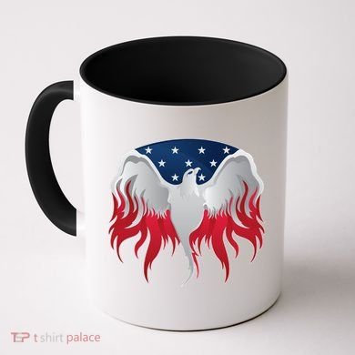 American Flag Eagle USA Illustration Coffee Mug