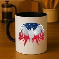 American Flag Eagle USA Illustration Coffee Mug thumb 4