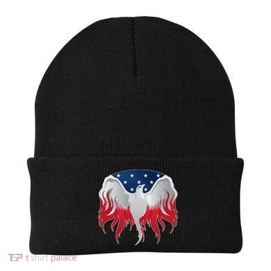 American Flag Eagle USA Illustration Beanie