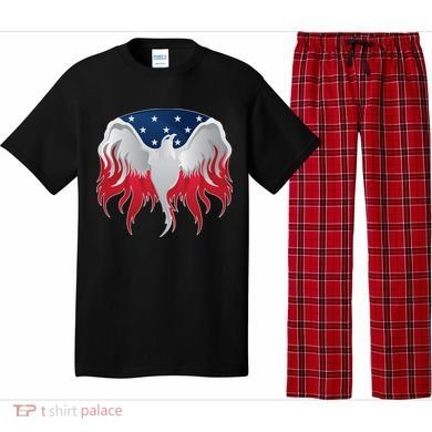 American Flag Eagle USA Illustration Pajama Set