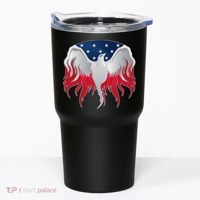 American Flag Eagle USA Illustration Tumbler