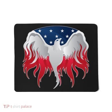 American Flag Eagle USA Illustration Mousepad