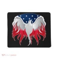 American Flag Eagle USA Illustration Mousepad thumb 0