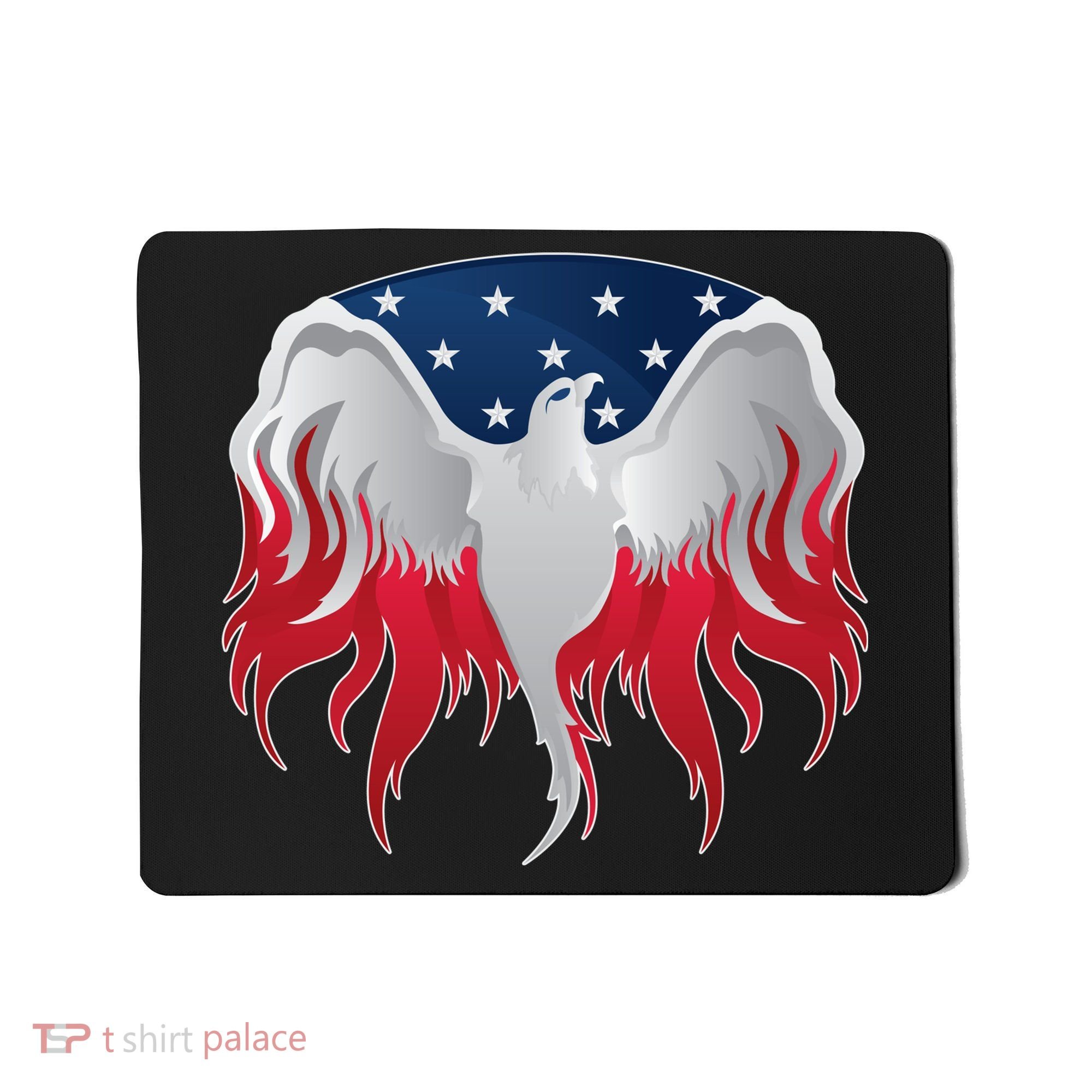 American Flag Eagle USA Illustration Mousepad