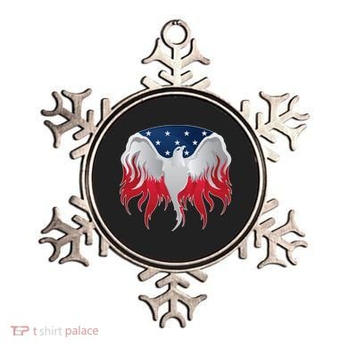 American Flag Eagle USA Illustration Ornament