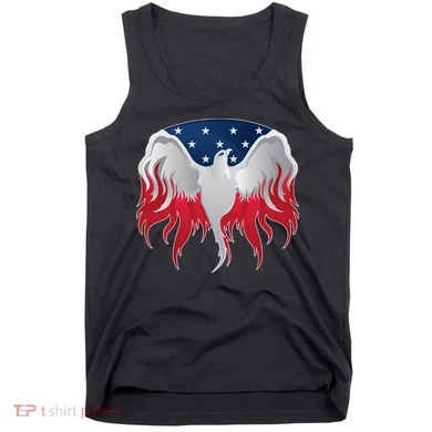 American Flag Eagle USA Illustration Tank Top