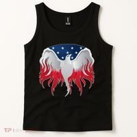 American Flag Eagle USA Illustration Tank Top thumb 2