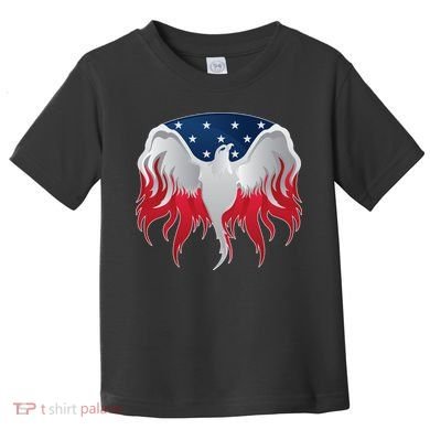 American Flag Eagle USA Illustration Toddler T-Shirt