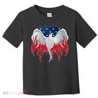 American Flag Eagle USA Illustration Toddler T-Shirt thumb 0