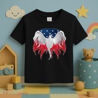 American Flag Eagle USA Illustration Toddler T-Shirt thumb 3